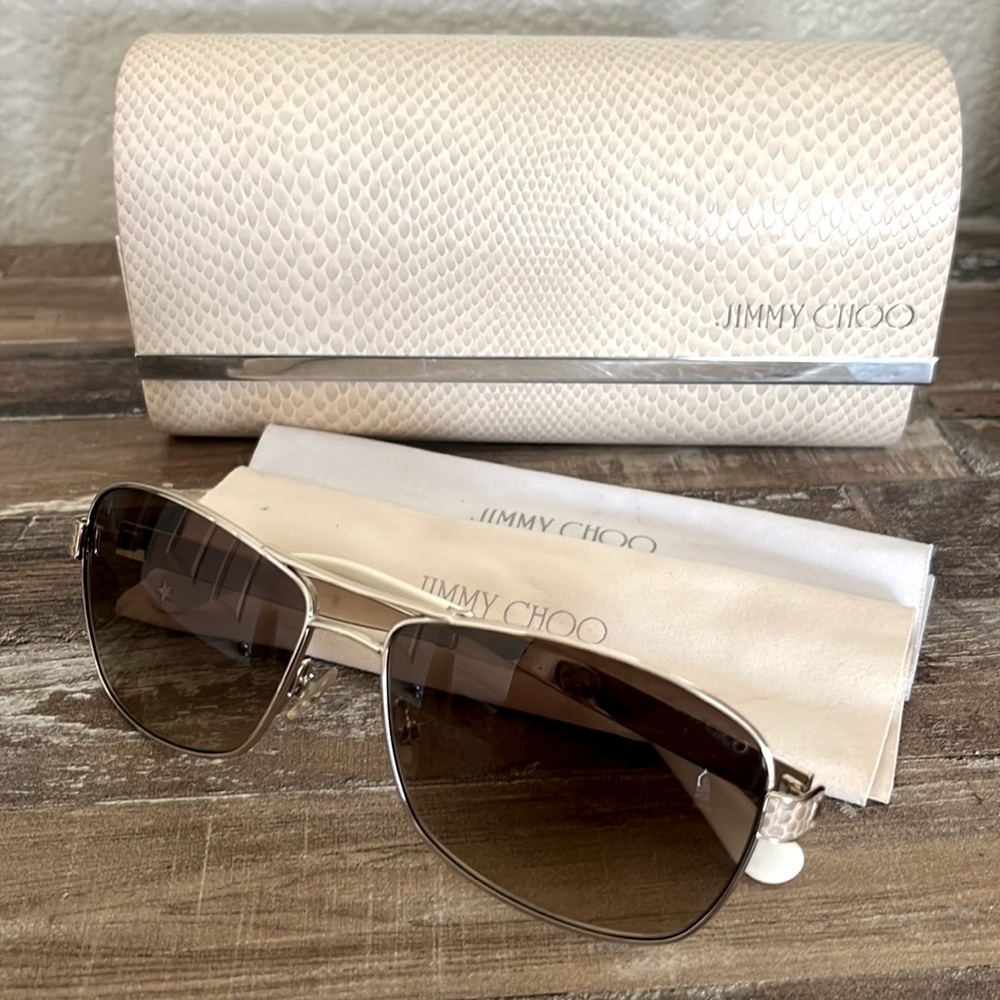 Used Jimmy Choo CRIS/S Women’s Aviator Sunglasses